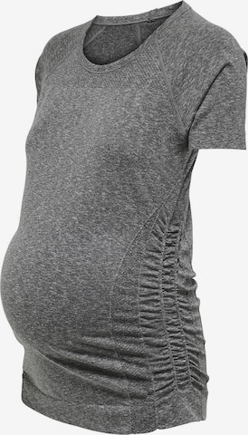 T-shirt fonctionnel Only Maternity en gris : devant