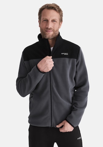 Veste en polaire 'Joel Fine' Stooker Men en gris : devant