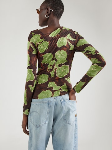 TOPSHOP Tričko 'AUDREY' - Hnedá