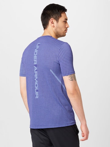UNDER ARMOUR - Camisa funcionais 'Grid' em azul