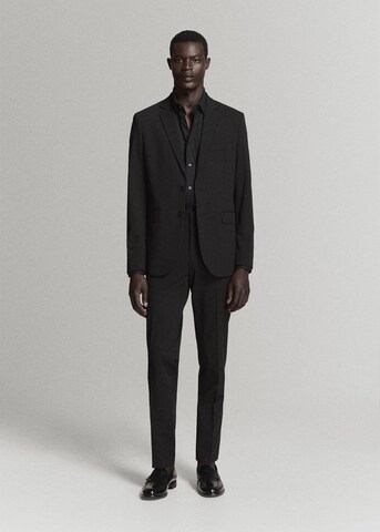 MANGO MAN Super Slim Fit Button Up Shirt 'Emotion' in Black