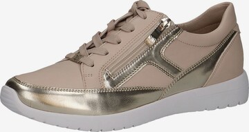 CAPRICE Sneakers laag in Beige: voorkant