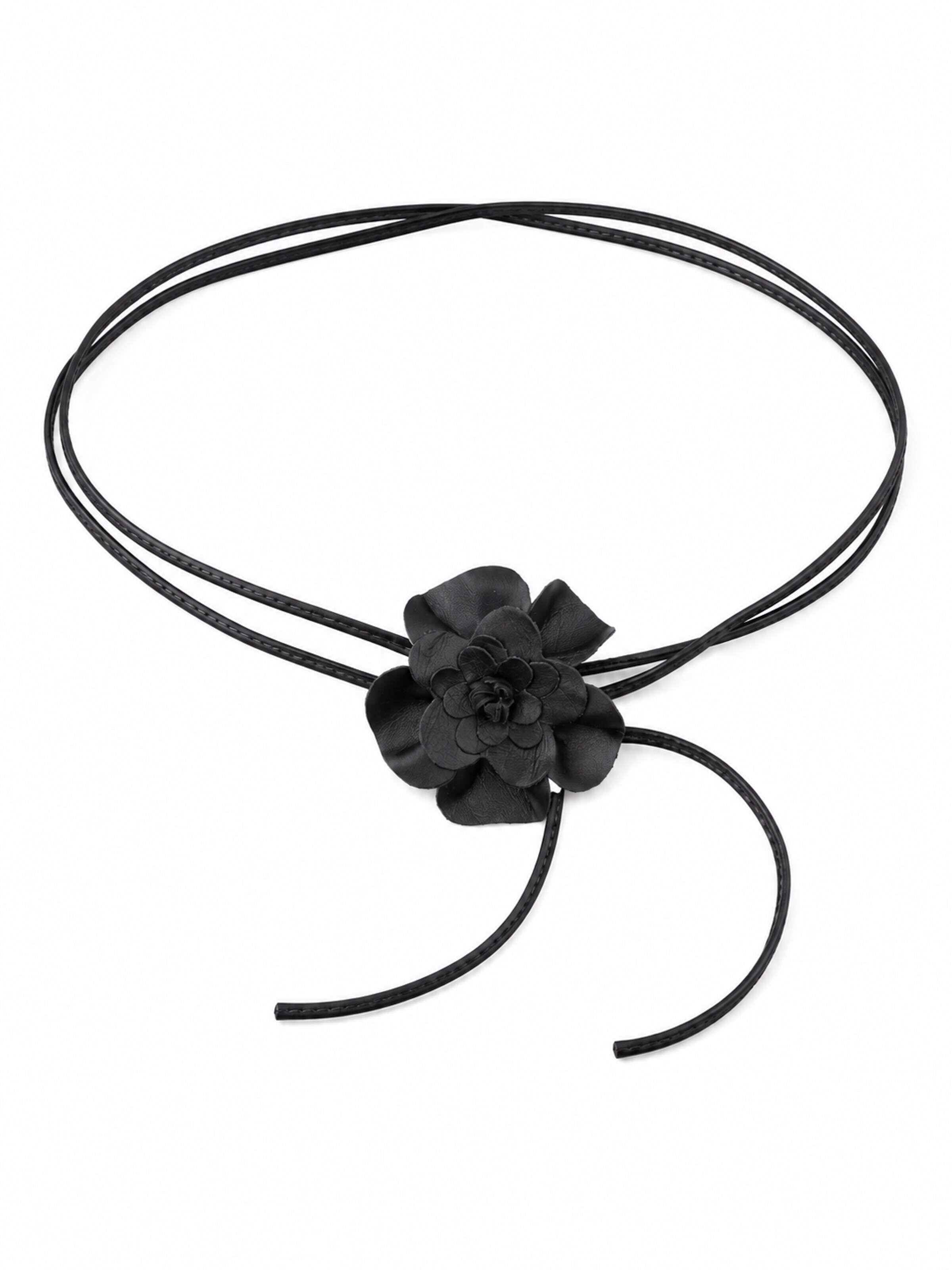 COLLEZIONE ALESSANDRO Gürtel 'Blüte'‌‌‌ in Schwarz