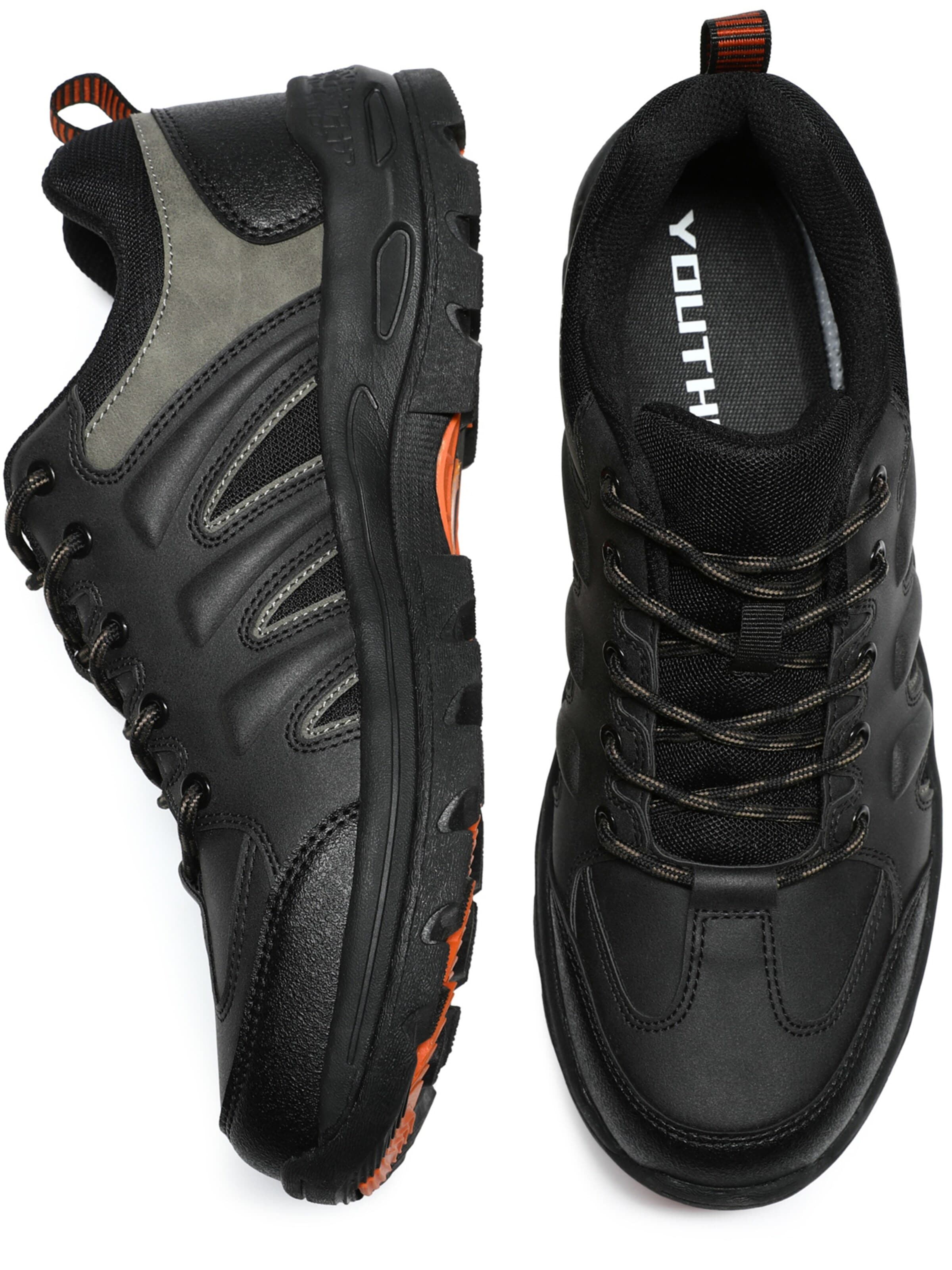 YOUTHUP Athletic Shoes 'Zehenkappe' in Black