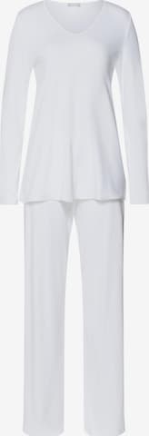 Hanro Pajama 'Cotton Silk' in White: front