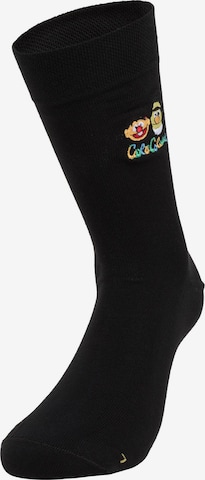 Chaussettes 'Dedej' Carlo Colucci en noir : devant