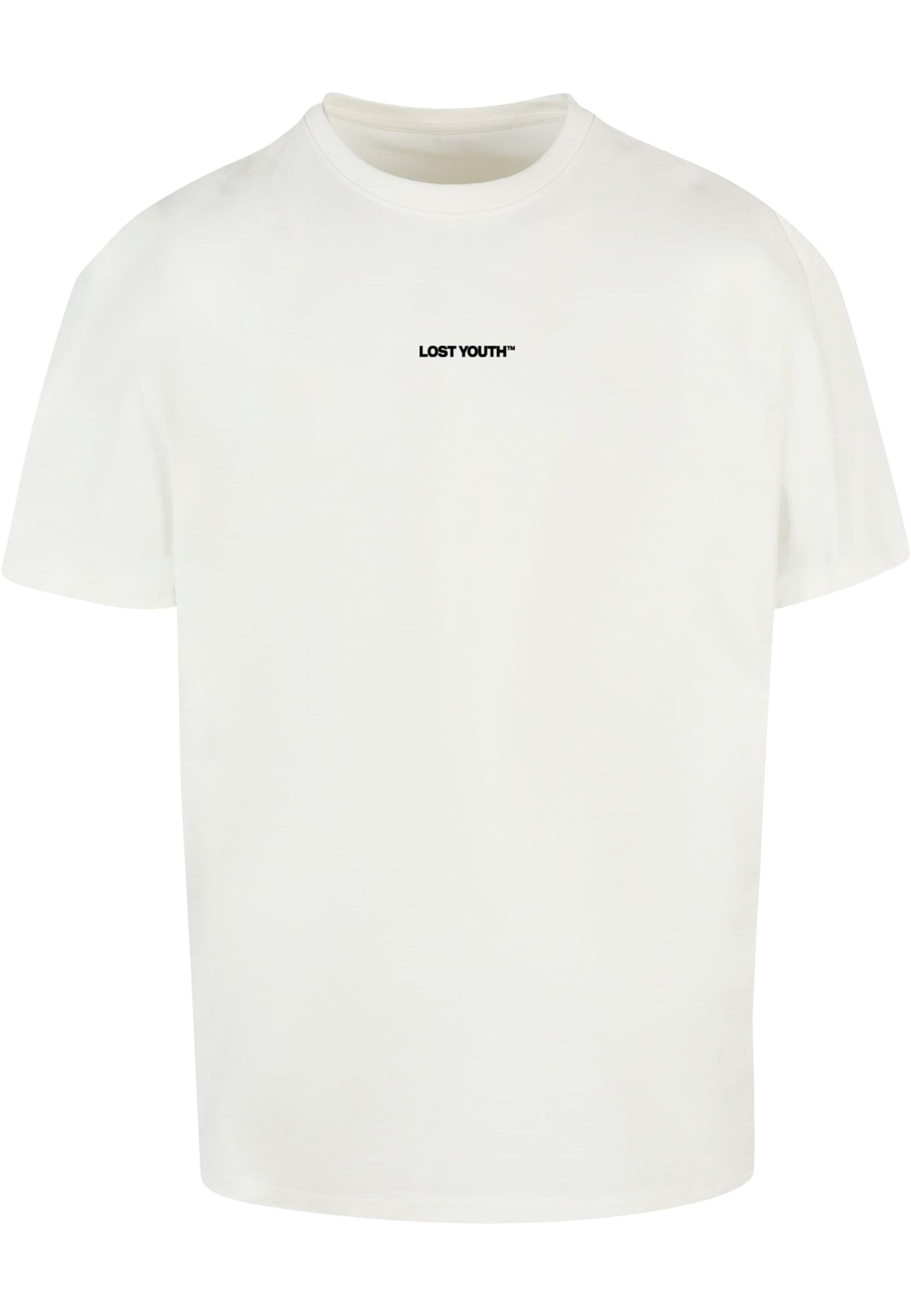 Lost Youth Μπλουζάκι 'CHAOS' σε μπεζ: μπροστά