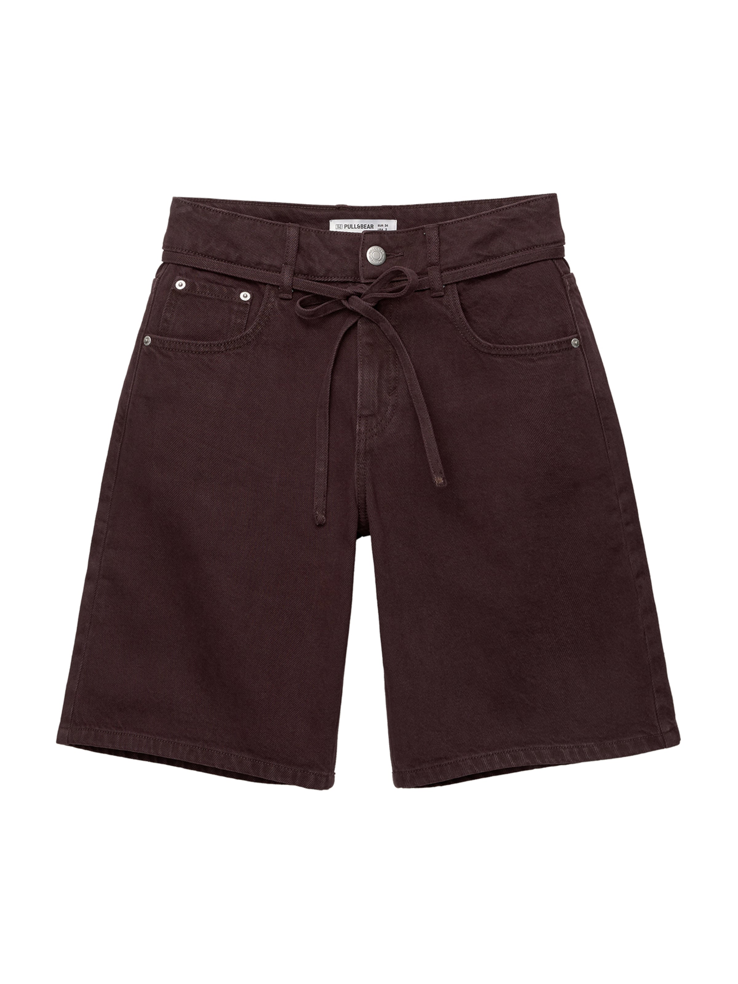 Regular Jeans de la Pull&Bear pe maro: față