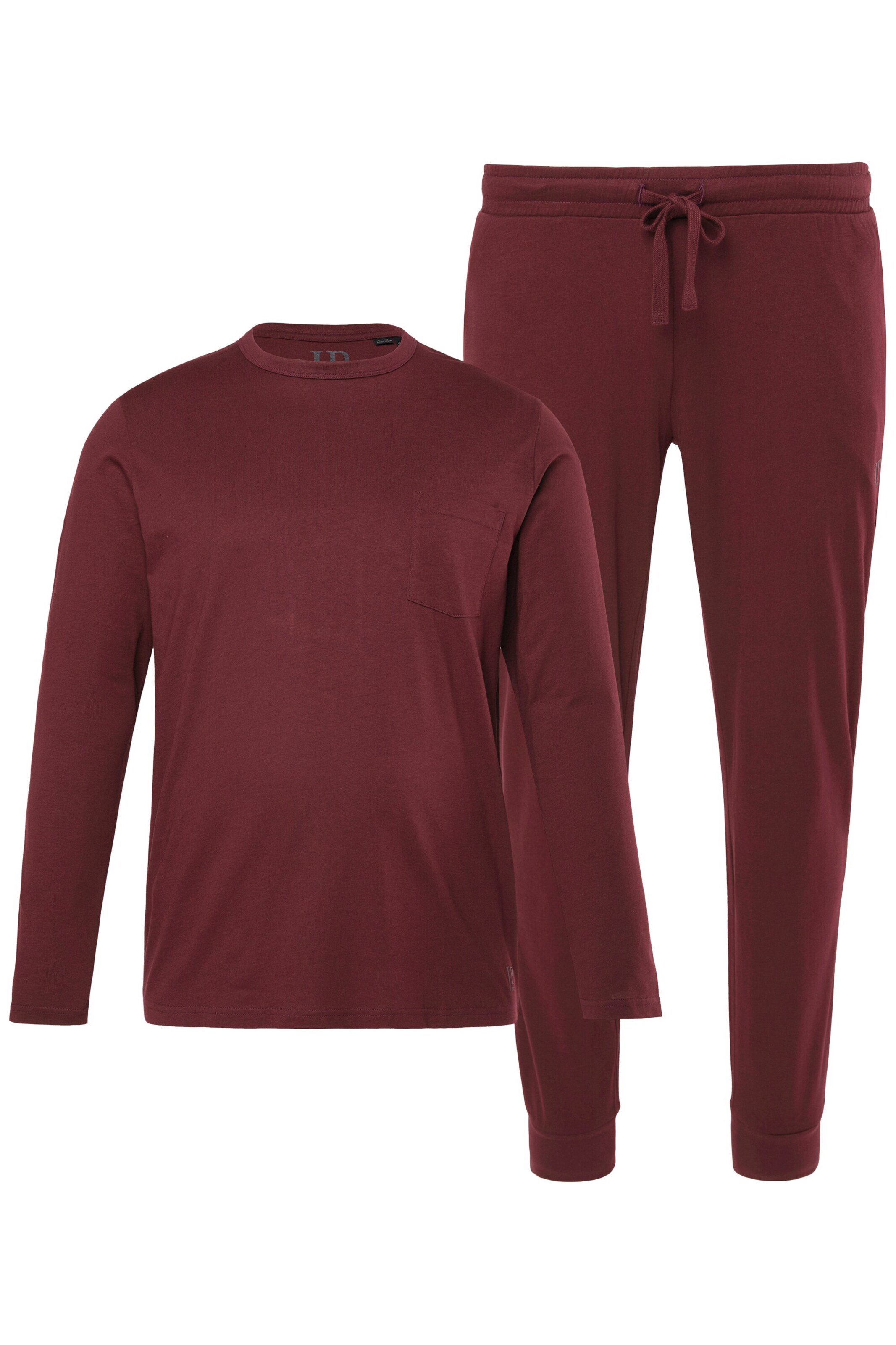 JP1880 Pyjama lang in Rood: voorkant