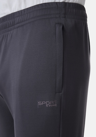 Stooker Men Regular Workout Pants in Grey