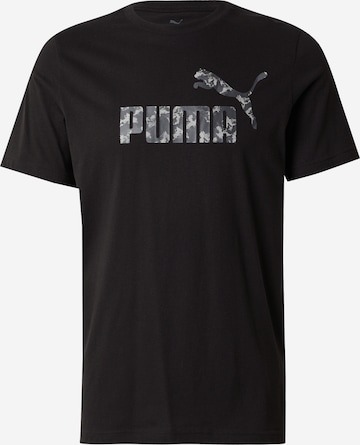 T-Shirt fonctionnel 'Ess' PUMA en noir : devant