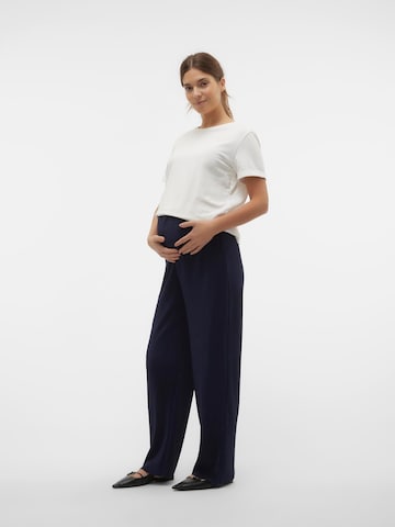 MAMALICIOUS Loose fit Trousers 'CANA' in Blue