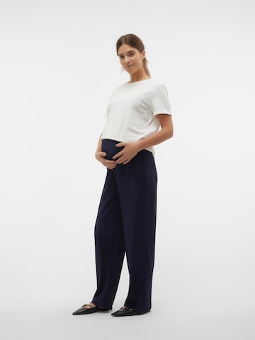 MAMALICIOUS Loose fit Pants 'CANA' in Blue