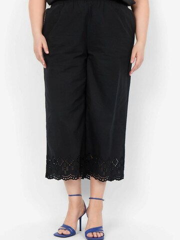 Regular Pantalon 'Fay' Wasabi Concept en noir : devant