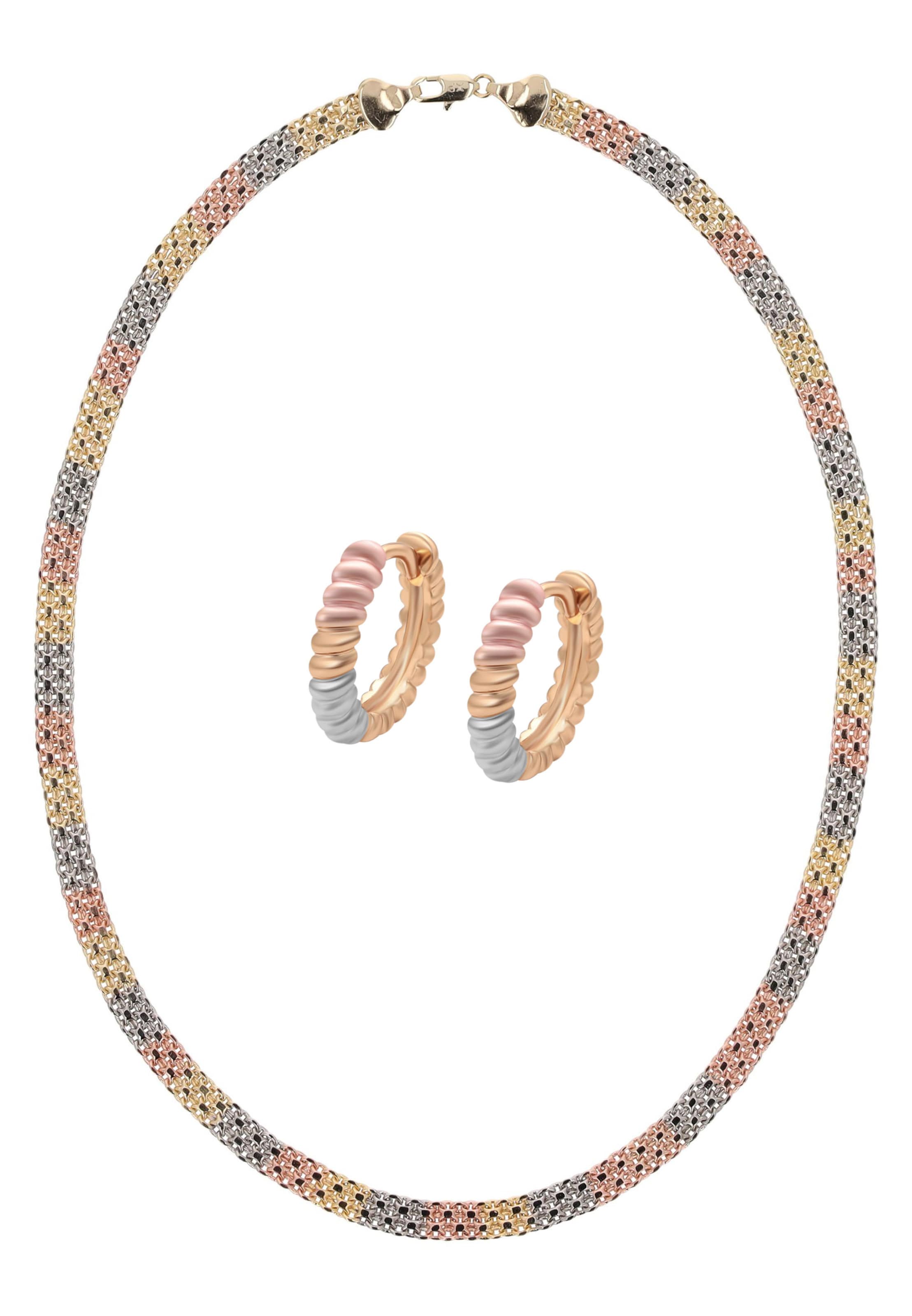 faina - Conjunto de joyería en oro: frente