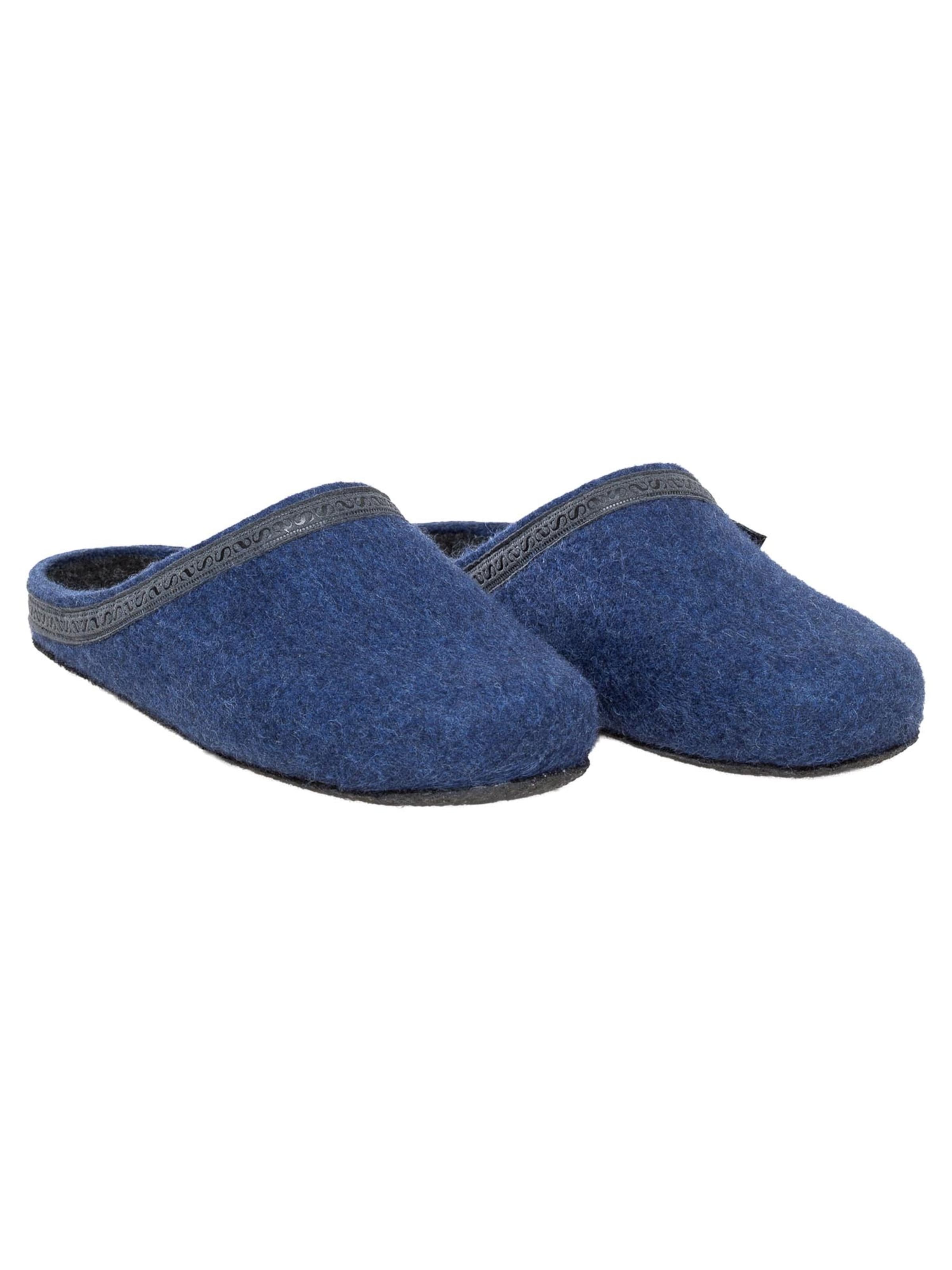 Stegmann Slippers 'Filz' in Blue