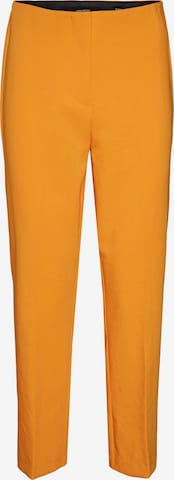VERO MODA Παντελόνι με τσάκιση 'Sandy' σε πορτοκαλί: μπροστά