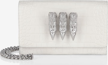 Philipp Plein - Bolso de noche en blanco: frente