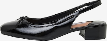 juoda STEVE MADDEN Balerinos su dirželiais 'Loved': priekis