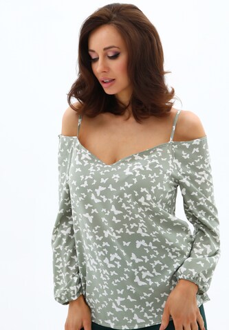 Awesome Apparel Blouse in Groen