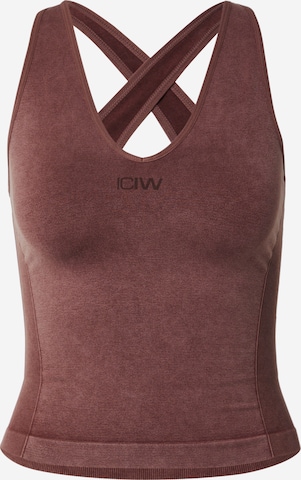ICANIWILL Urheilutoppi värissä ruskea: etupuoli
