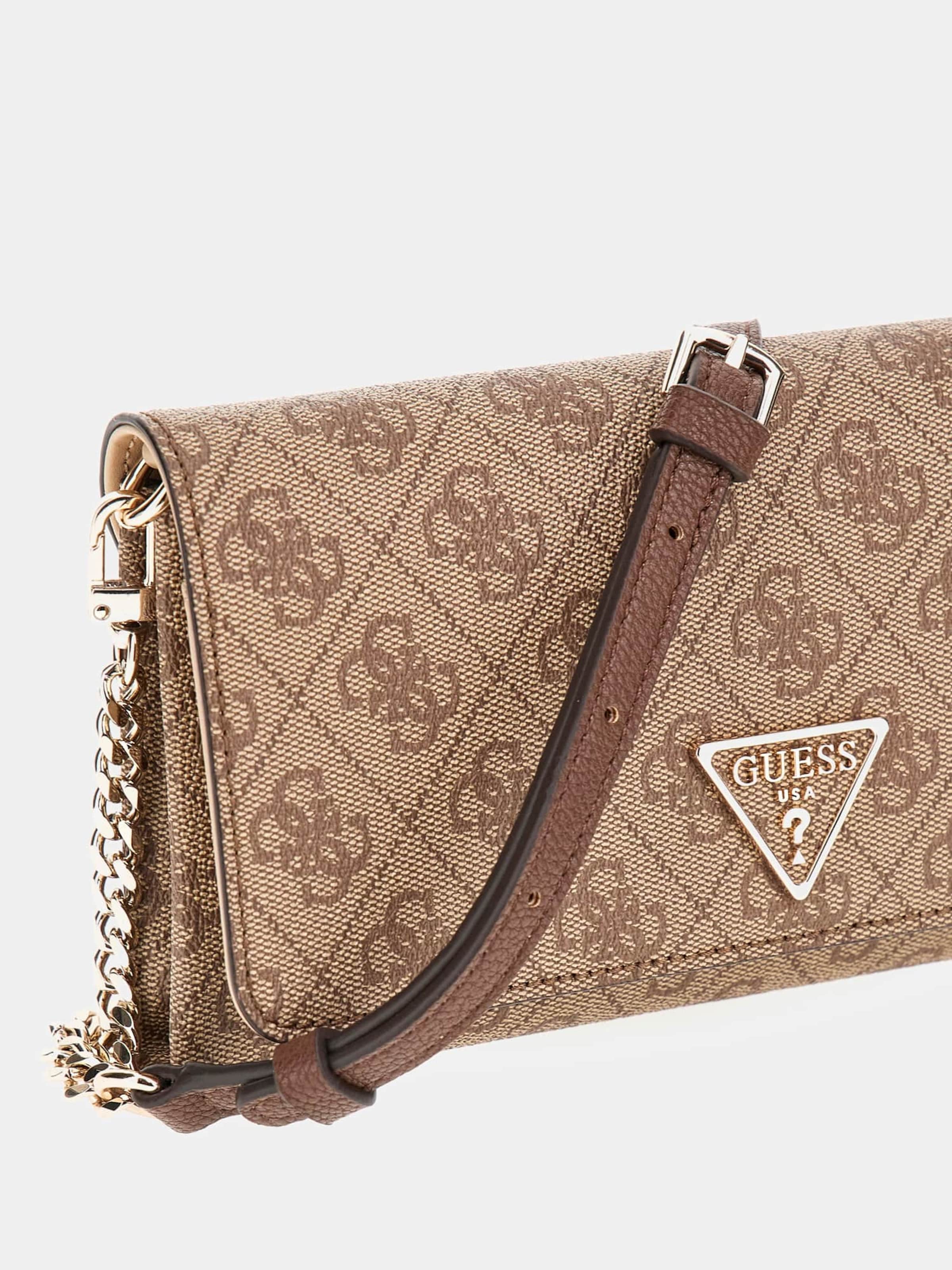 GUESS Clutch Noelle in Dark Beige ABOUT YOU