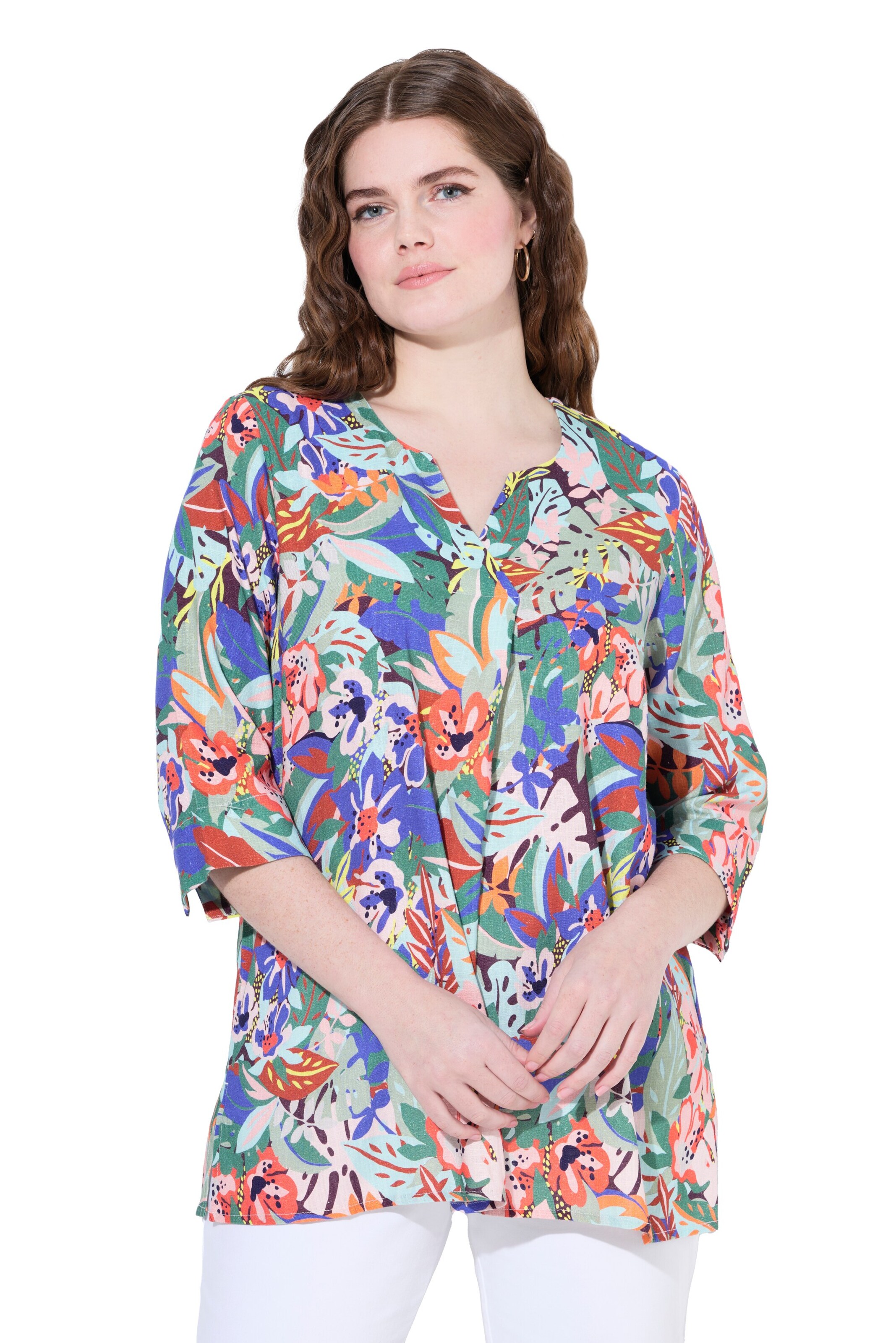 Ulla Popken Bluse in Mischfarben: Vorderseite