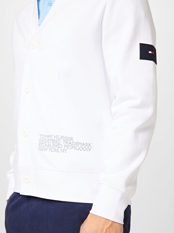 TOMMY HILFIGER - Sudadera con cremallera en blanco