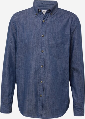 Coupe regular Chemise BURTON MENSWEAR LONDON en bleu : devant