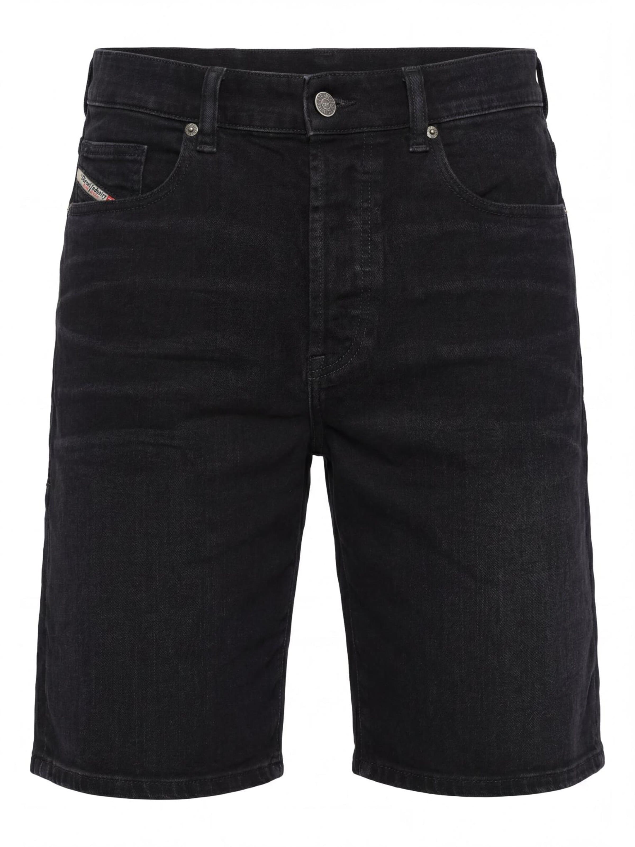 DIESEL - Regular Calças de ganga 'REGULAR-SHORT' em preto: frente