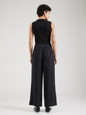 Wide leg Pantaloni di Marc O'Polo DENIM in nero