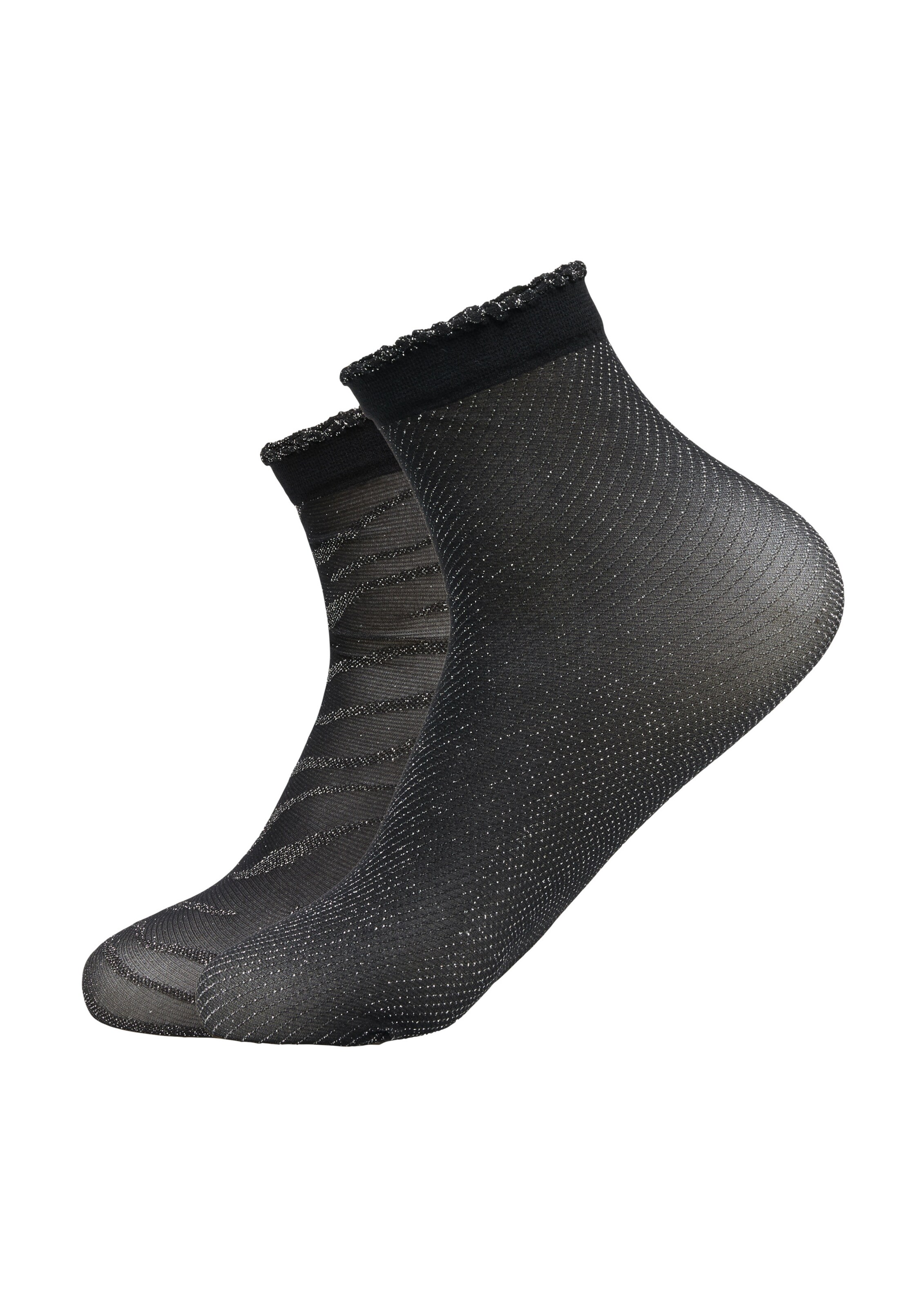 Chaussettes COMMA en gris : devant