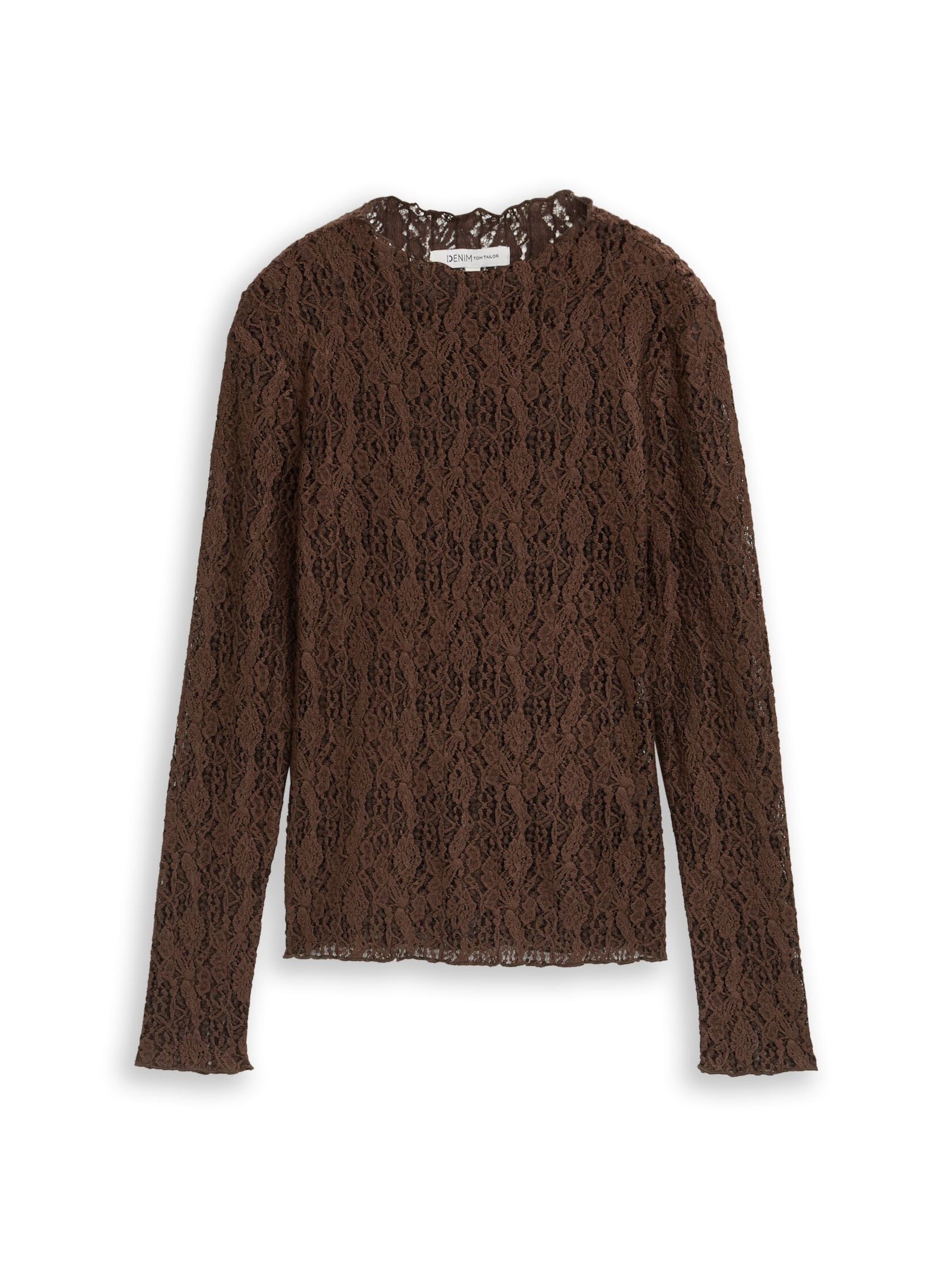 TOM TAILOR DENIM Shirt in Brown: front