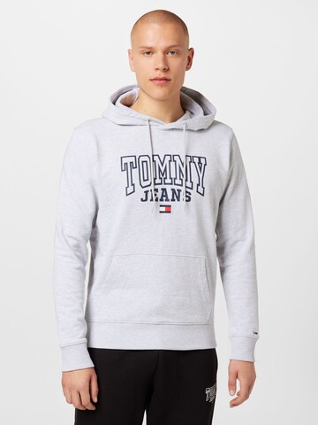Bluză de molton de la Tommy Jeans pe gri: față