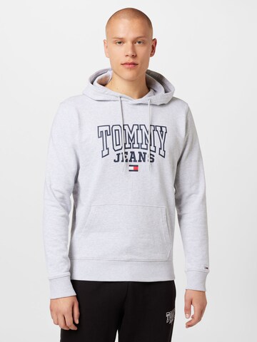 Tommy Jeans Sweatshirt in Grijs: voorkant