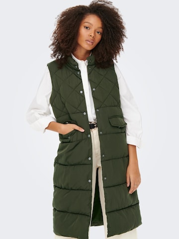 Gilet 'Stacy' di ONLY in verde: frontale