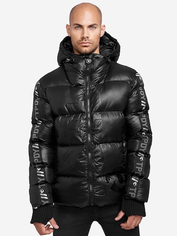 trueprodigy Winter Jacket ' Logan ' in Black: front