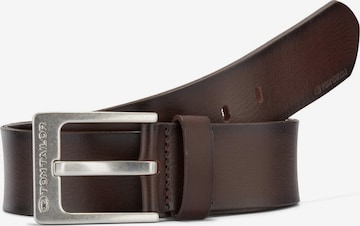 Ceinture 'Calvin' TOM TAILOR en marron : devant