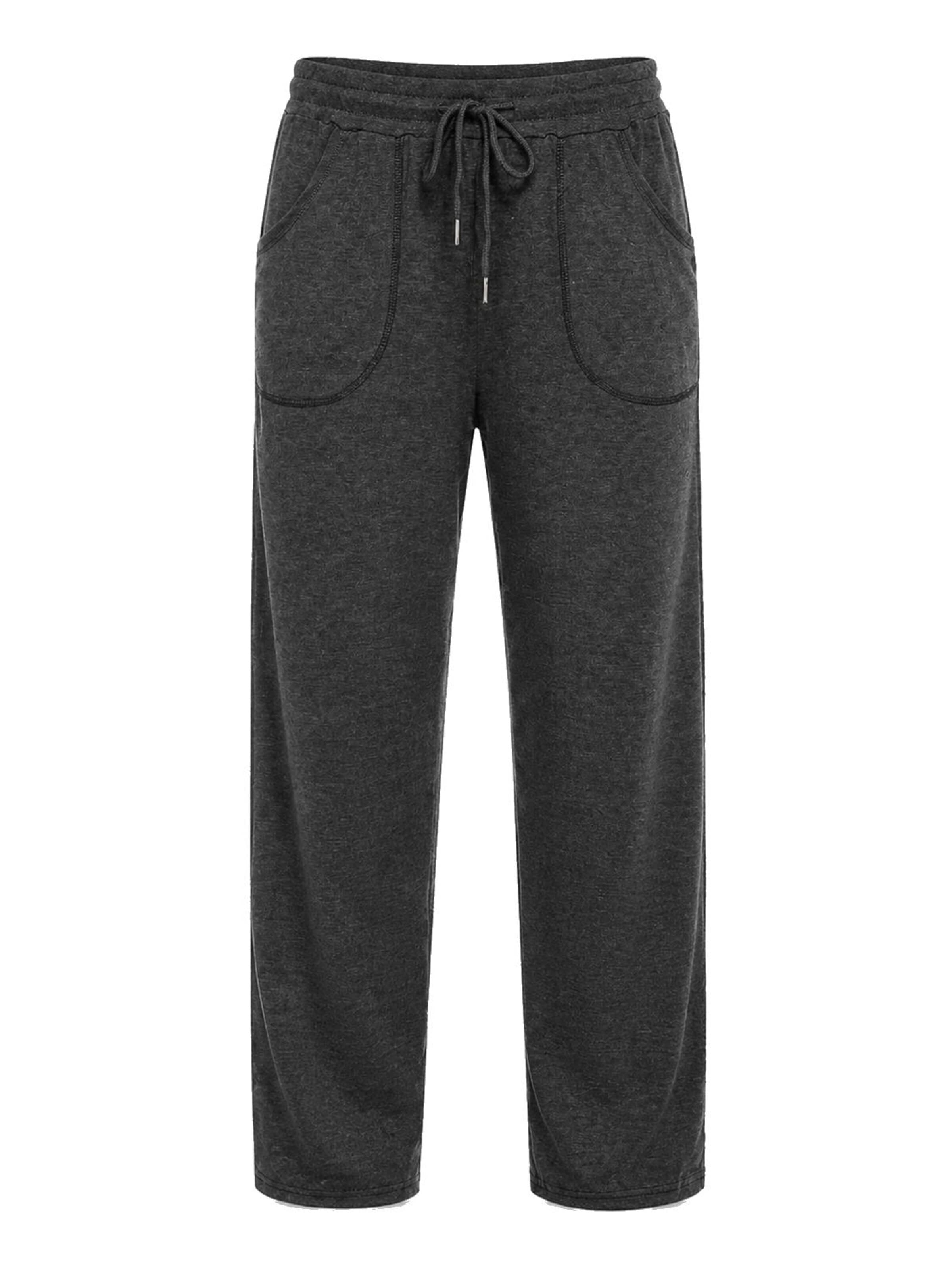 AOTTORI Regular Workout Pants in Grey: front