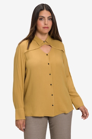 Ulla Popken Blouse in Geel: voorkant