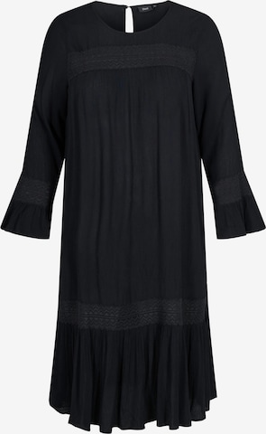Zizzi Letnia sukienka 'ETRESS' w kolorze czarny: przód