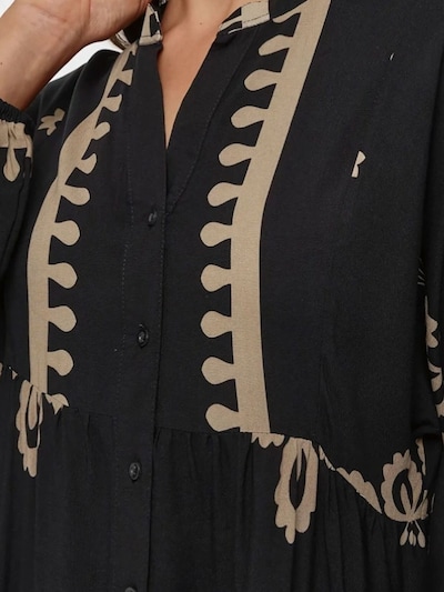 Hiccup Vestido em mocha / preto, Vista do artigo