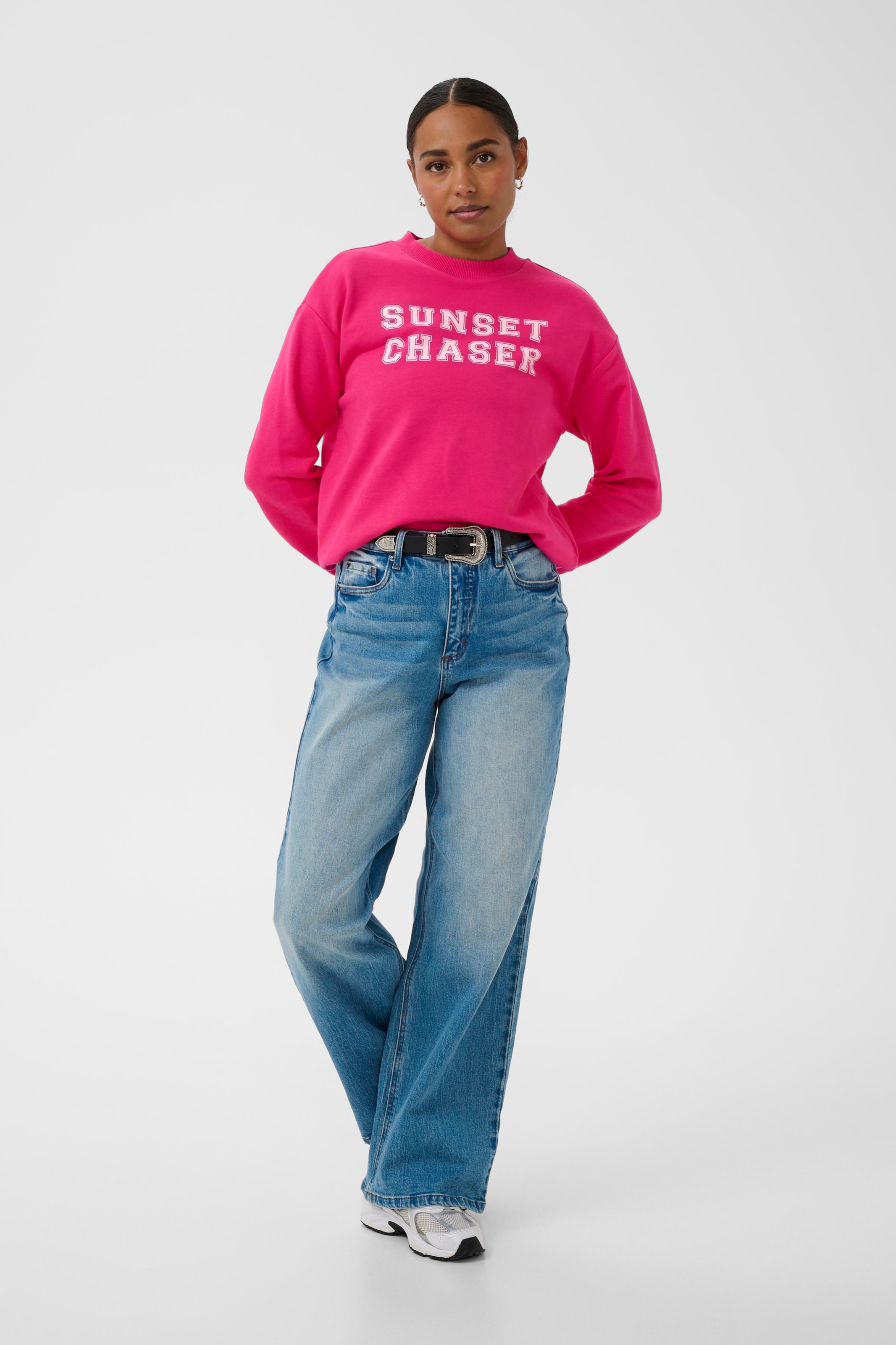 Kaffe - Sudadera 'Lilje' en rojo
