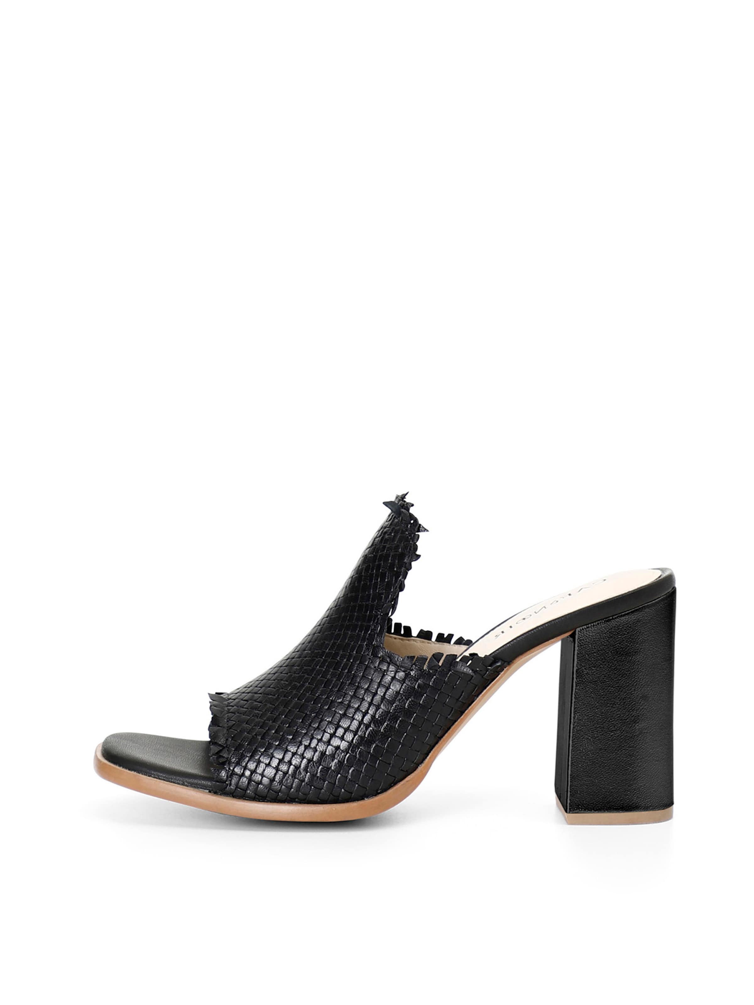 Zoccoletto di CAFè NOIR in nero: frontale