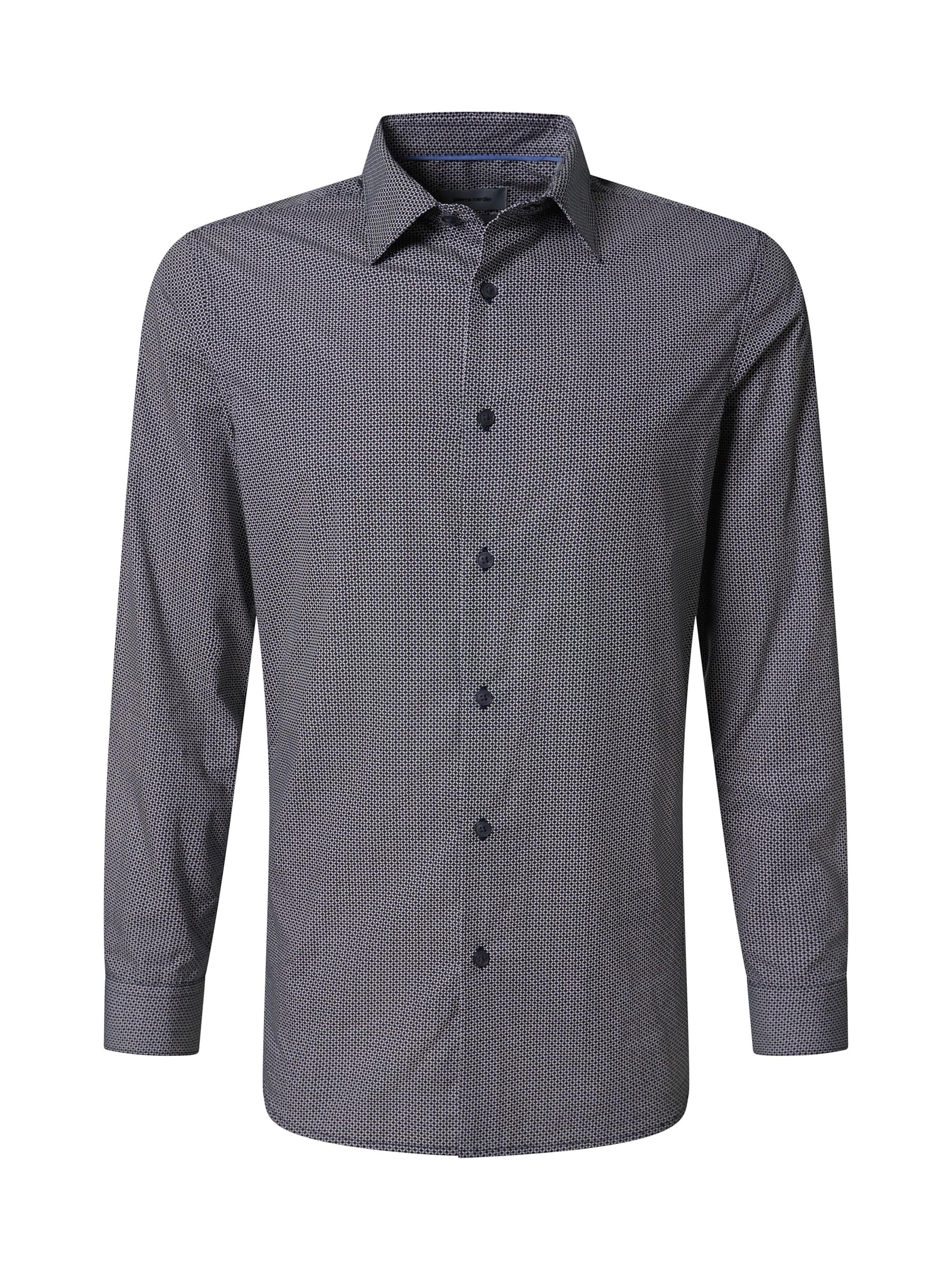 PIERRE CARDIN Slim fit Business shirt in Blue: front