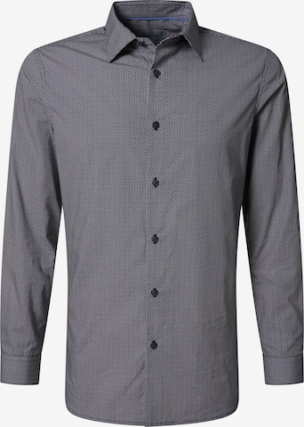 Coupe slim Chemise business PIERRE CARDIN en bleu : devant