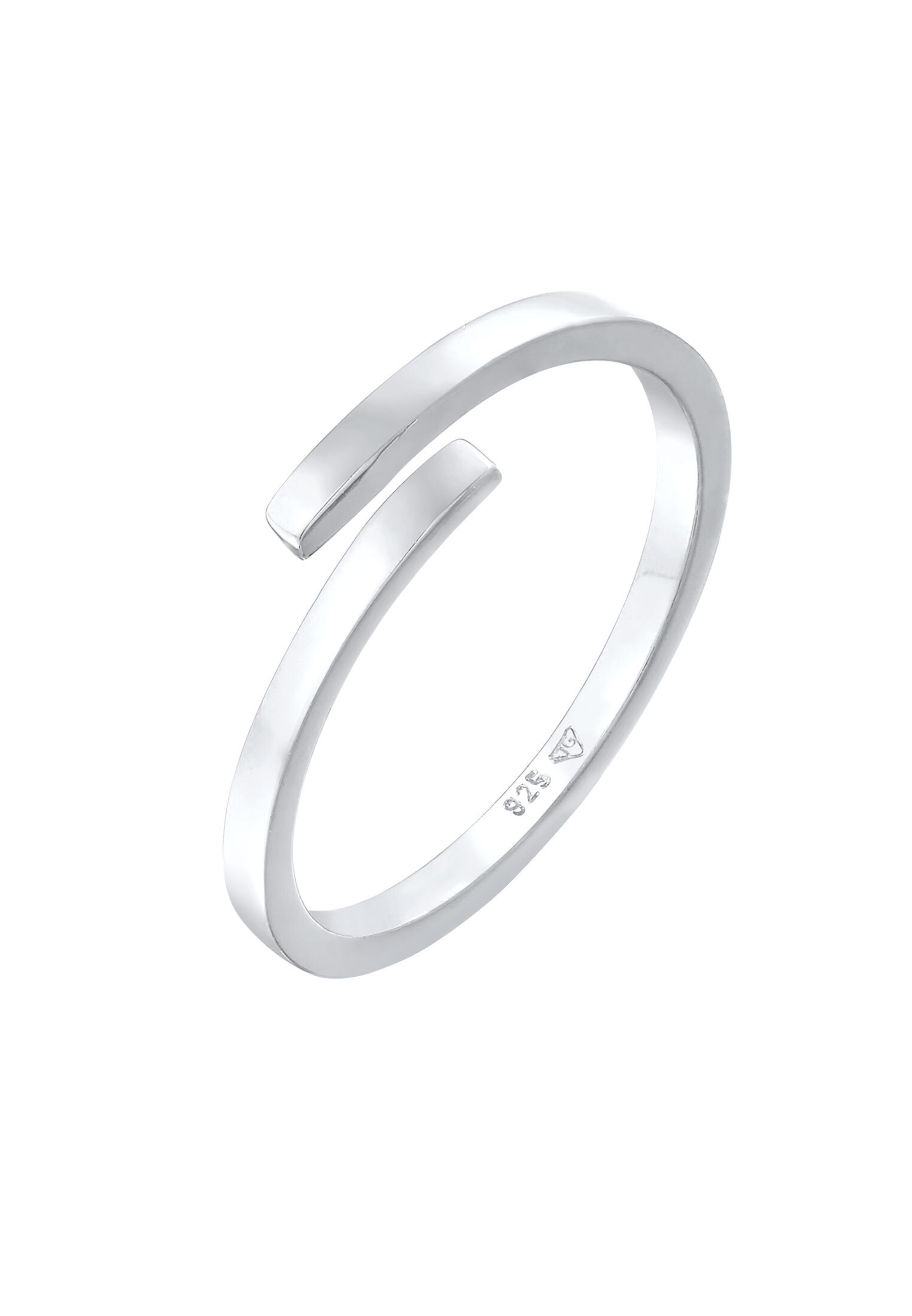 ELLI Ring in Silver: front