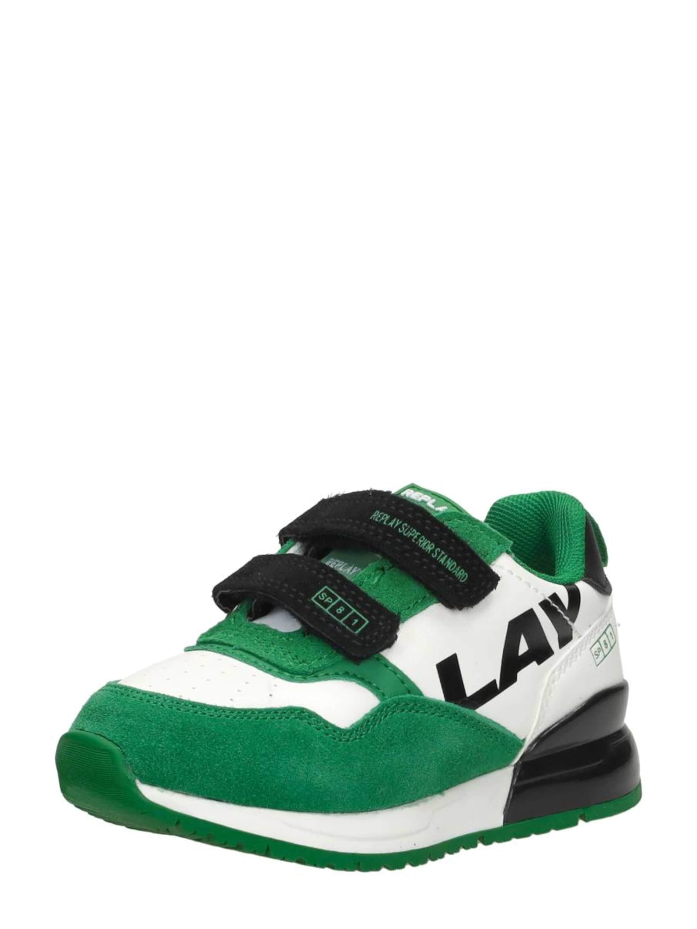 REPLAY Trainers 'Shoot Kid' in Green