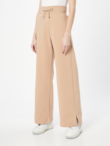 NIKE Wide leg Pants 'Phoenix Fleece' in Pink: front