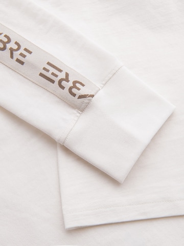 Ombre Shirt in Weiß